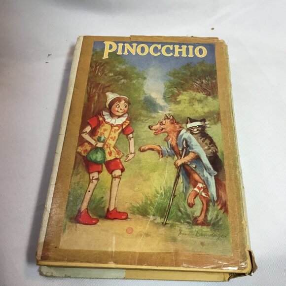 Pinocchio by D. Collodi-Illustrated - 1924 Pictorial Hardcover, Antique HC/DJ - Picture 2 of 12